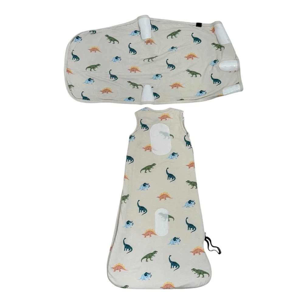 Kyte Baby Dino Print Bamboo Sleep Bag Swaddler Set 1.0 TOG  XS 7-13 lbs Unisex